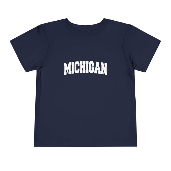 Michigan Toddler Graphic Tee - Kids Michigan Vacation T-Shirt