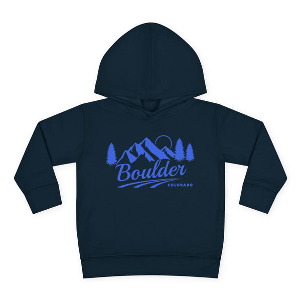 Boulder, Colorado Toddler Hoodie - Unisex Mountain Boulder Pullover Sweatshirt, Kids Hooded Jumper, Colorado Souvenir