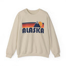 Alaska Sweatshirt Retro Mountains, Alaska Unisex Crewneck, Vintage Cozy Jumper, Gift for Outdoor Lovers-2