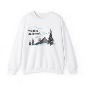 Truckee, California Sweatshirt - Unisex Retro Ski Mountain Gondola Truckee Sweatshirt