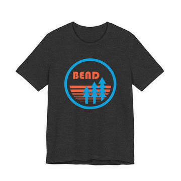 Buy dark-grey-heather Bend Oregon T-Shirt Retro Forest