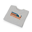 Wyoming Toddler Sweatshirt - Retro Mountain Wyoming Toddler Crewneck Sweatshirt-12