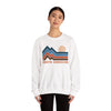 North Carolina Sweatshirt Retro Mountains, North Carolina Unisex Graphic Crewneck
