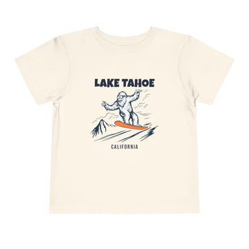 Lake Tahoe, California Yeti Snowboard Toddler Tee