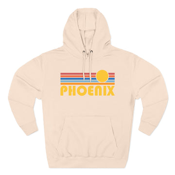 Buy pale-pink Premium Phoenix, Arizona Hoodie - Retro Sun Unisex Sweatshirt