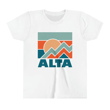 Buy white Alta, Utah Youth T-Shirt - Kids Alta Shirt