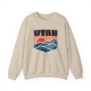 Utah Sweatshirt Retro Mountains, Utah Unisex Graphic Crewneck-2