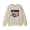 Utah Sweatshirt Retro Mountains, Utah Unisex Graphic Crewneck