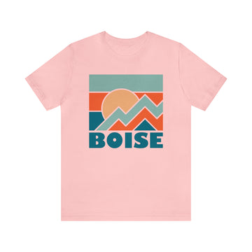 Buy pink Boise, Idaho T-Shirt - Retro Unisex Boise Shirt