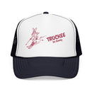 Truckee, California Ski Bunny Foam Trucker Hat-7