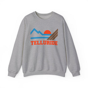 Buy sport-grey Telluride, Colorado Sweatshirt - Mountain Telluride Crewneck Sweatshirt