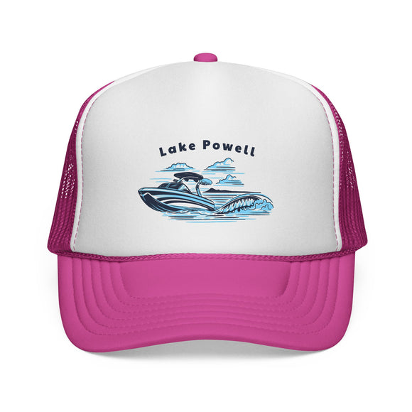 Lake Powell Wakeboard Boat Trucker Hat