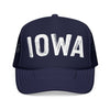 Kids Iowa Trucker Hat - Youth Snapback Cap on white background