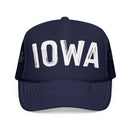 Kids Iowa Trucker Hat - Youth Snapback Cap on white background
