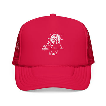 Vail, Colorado Trucker Hat - Foam Mountain Cap