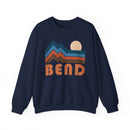 Bend, Oregon Sweatshirt Retro Mountains, Bend Unisex Graphic Crewneck-5