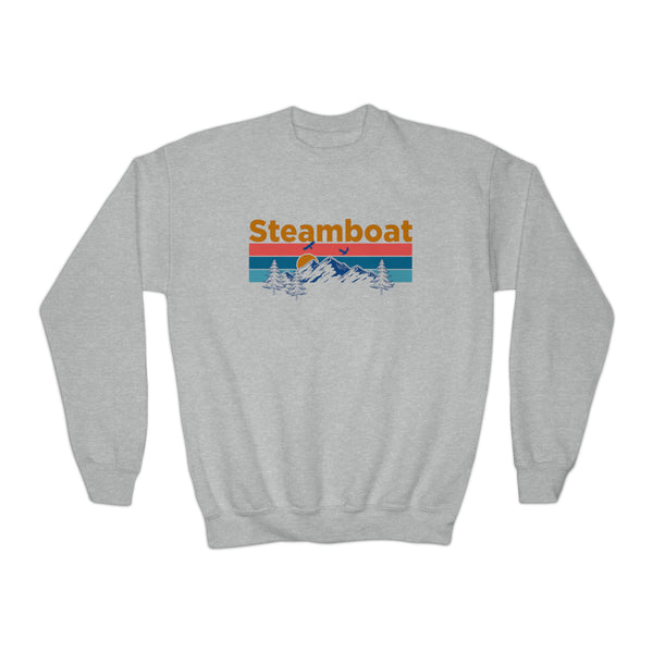 Steamboat, Colorado Youth Sweatshirt - Unisex Kid's Steamboat Crewneck Sweatshirt
