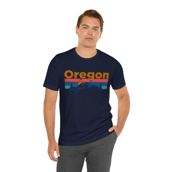 Oregon T-Shirt - Mountain Sunset Unisex Oregon Shirt