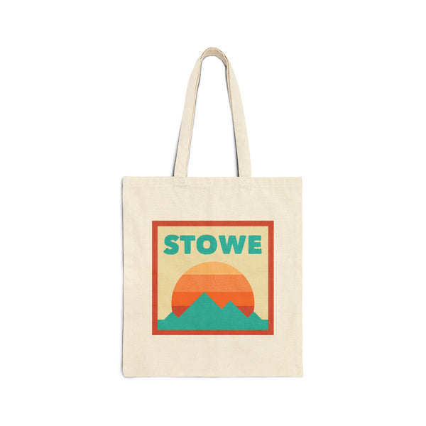 Stowe, Vermont Tote Bag, Cotton Canvas Tote Bag, Reusable Shopping Bag, Eco-Friendly Tote, Stowe, Vermont Gift