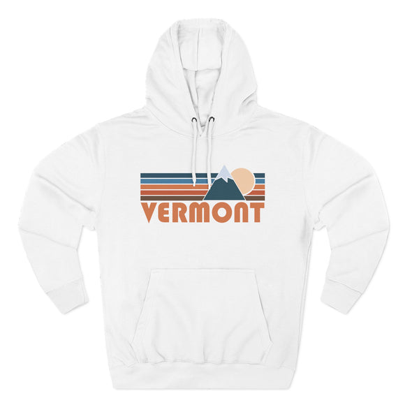 Vermont Hoodie - Retro Mountain Unisex Sweatshirt