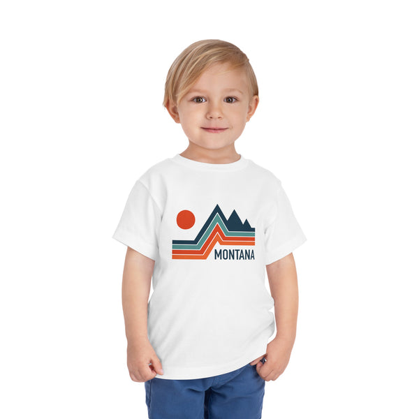 Montana Toddler T-Shirt - Retro Palm Tree Unisex Toddler Montana Shirt