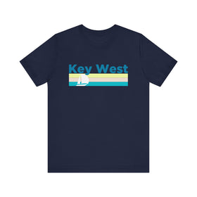 Buy navy Key West, Florida T Shirt - Sailboat Graphic Tee