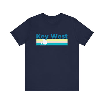 Buy navy Key West, Florida T Shirt - Sailboat Graphic Tee