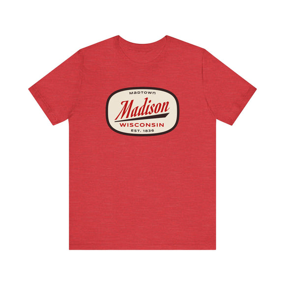 Madison, Wisconsin T-Shirt - Retro Unisex Madison Shirt