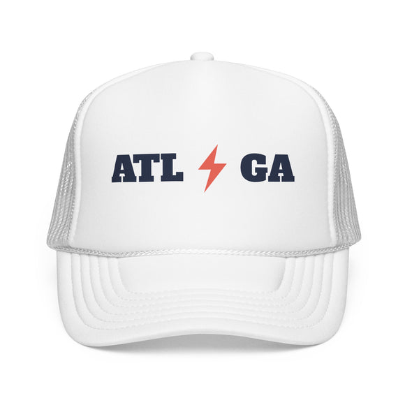 Atlanta, Georgia Retro Trucker Hat — Lightning Foam Cap
