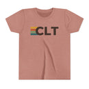 Charlotte, North Carolina Youth Tee - CLT T Shirt-3