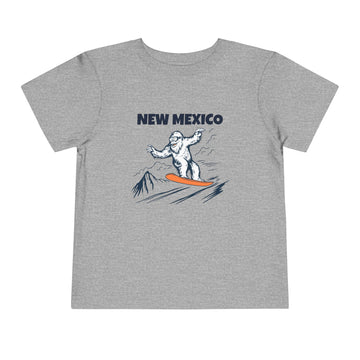 Buy athletic-heather New Mexico Yeti Snowboard Toddler Tee