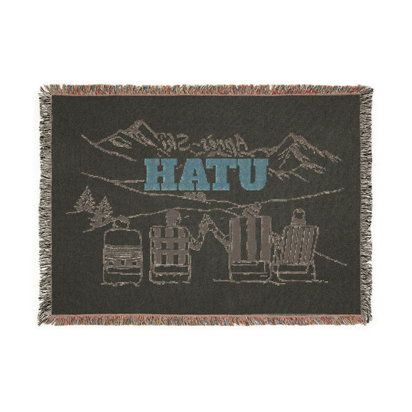 Utah Ski Town Throw Blanket | Mountain Woven Blanket