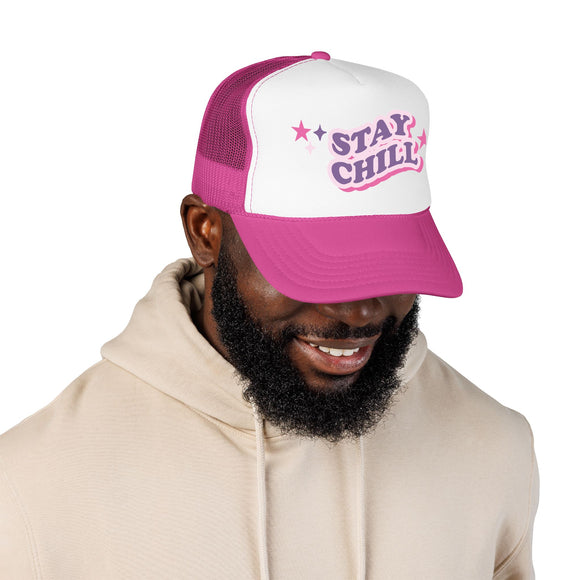 Stay Chill Trucker Hat Boho