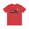 Retro Ouray, Colorado T-shirt, Mountain Tee, Vintage Ouray Unisex Jersey Shirt, Outdoor Hiking Apparel
