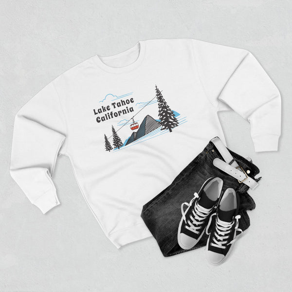 Premium Lake Tahoe, California Sweatshirt Unisex Crewneck, Premium Sweatshirt, Crewneck Jumper, Ski Resort Apparel