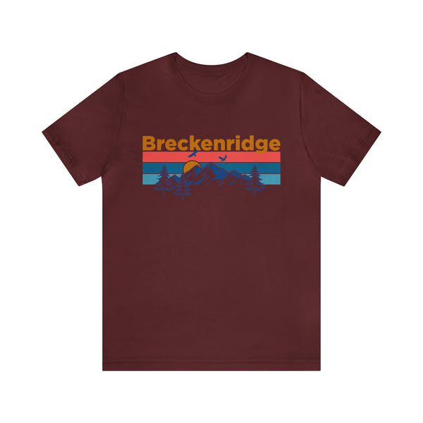 Breckenridge, Colorado Shirt - Mountain Sunset Unisex Breckenridge T-Shirt