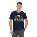 Utah T Shirt Retro Mountain - Unisex Utah Shirt-90