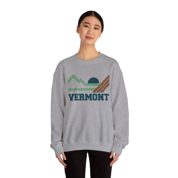Vermont Sweatshirt - Mountain Vermont Crewneck Sweatshirt