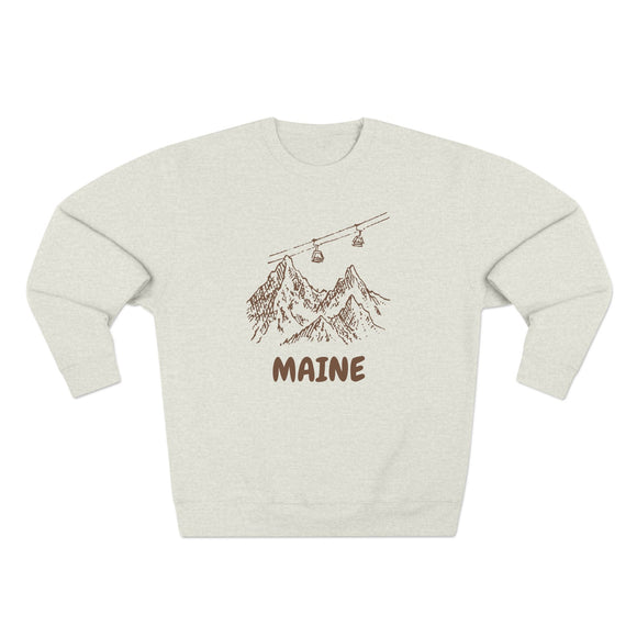 Premium Maine Gondola Ski Mountain Sweatshirt