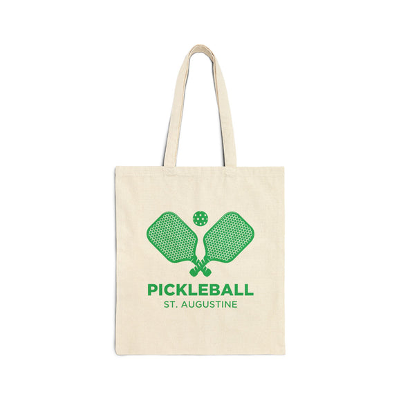 St. Augustine, Florida Cotton Canvas Pickleball St. Augustine Tote Bag