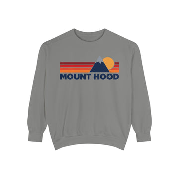 Buy grey Mount Hood Mountain Stripes Sweatshirt | Comfort Colors - 100% Cotton