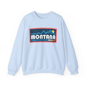 Buy light-blue Montana Sweatshirt - Mountain Graphic Crewneck