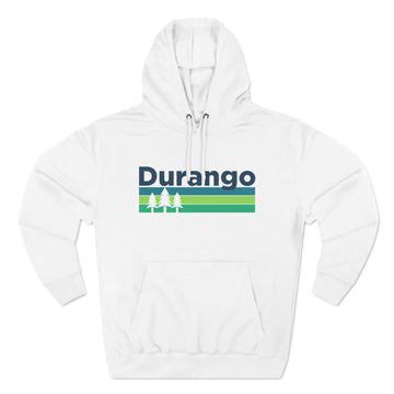 Buy white Premium Durango, Colorado Hoodie - Retro Unisex Durango Sweatshirt