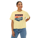 Women's Stowe, Vermont Boxy Graphic Tee - Slightly Cropped-10