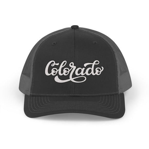 Colorado Snapback Trucker Cap - Embroidered Colorado Hat