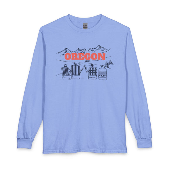 Oregon Après-ski Long Sleeve Shirt - Mountain Retro Skiing