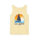 La Jolla, California Sailboat Tank Top | Comfort Colors 100% Cotton-3