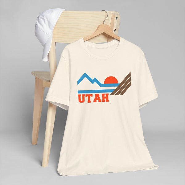 Utah Retro Mountains Sunset T-Shirt | Vintage Utah Tee
