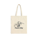 Park City, Utah Cotton Canvas Tote Bag - 15" x 16"-1