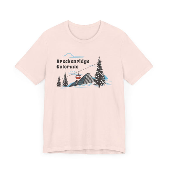 Breckenridge, Colorado T-Shirt - Retro Ski Mountain Gondola Unisex Breckenridge Shirt